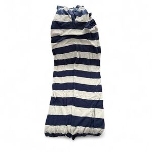 Womens Gap White and Navy Striped Long Dress Size M